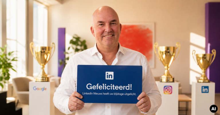 LinkedIn News licht mijn bijdrage uit. En ja, die is gemaakt met hulp van AI